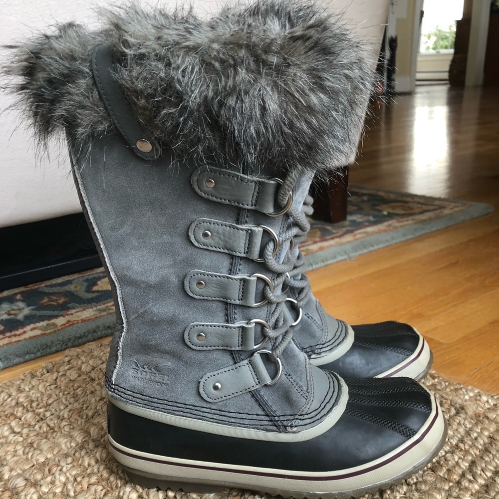 Sorel Joan of Arctic Boots, Quarry, Women’s size 7